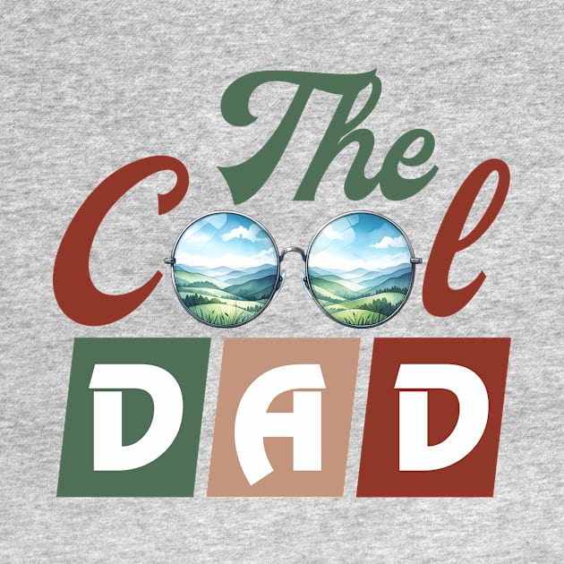 Cool Dad Retro fathers day gift for husband dad by KawaiiFoodArt